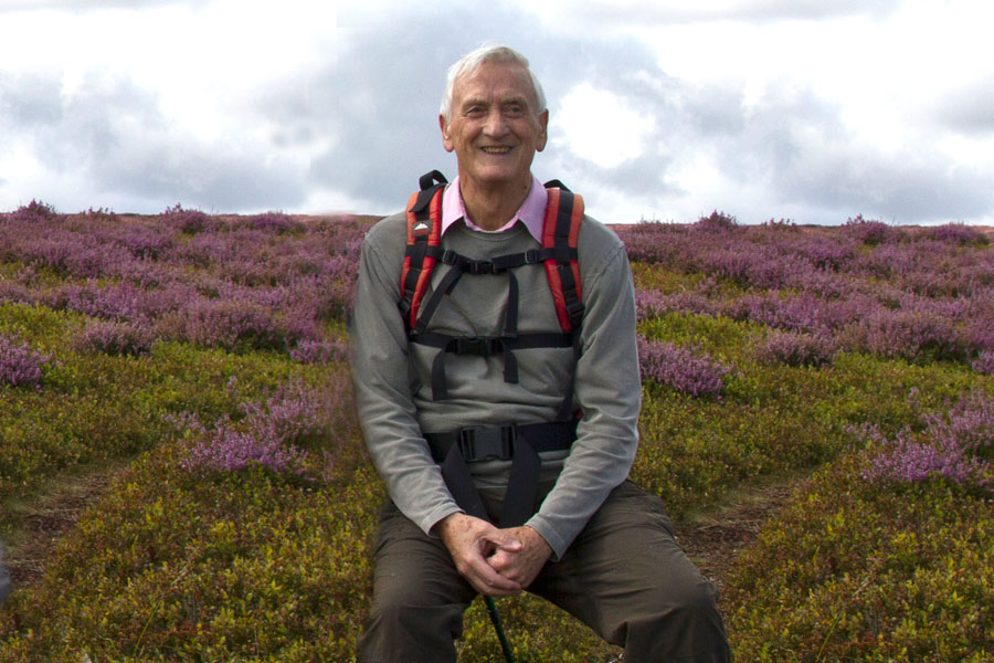 Bob on the North Yorkshire Moors above Danby, August 2014